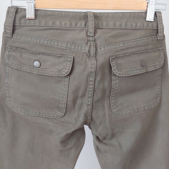 Gap 1969 Always Skinny Jeans Utility Olive Green Size 24 Low Rise - Picture 6 of 8